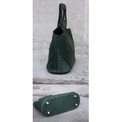 Dark Green Handbag Leather Shoulder Bag