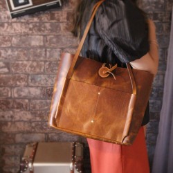 Tote Bag Ladies Leather Backpack