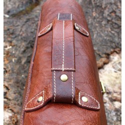 Brown Real Leather Mens Briefcase