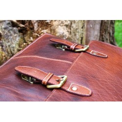 Brown Real Leather Mens Briefcase